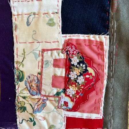 Untitled — fiber collage