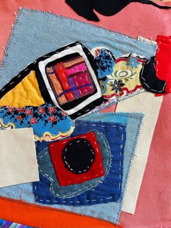 Untitled — fiber collage