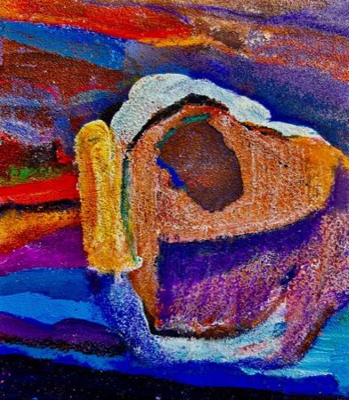 Untitled — Paintings on sandpaper 5"x4"