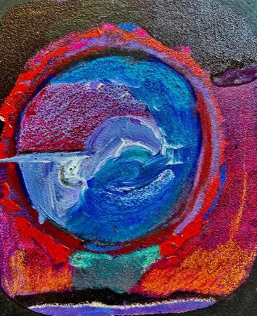 Untitled — Paintings on sandpaper 5"x4"