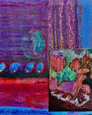 Untitled — Paintings on sandpaper 5"x4"