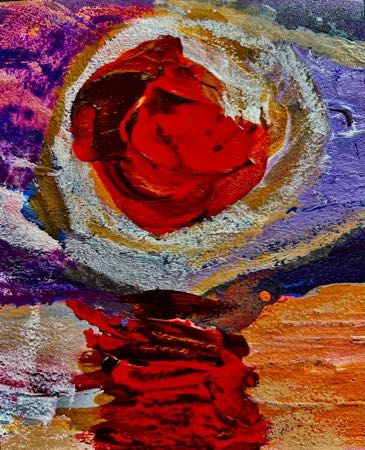 Untitled — Paintings on sandpaper 5"x4"