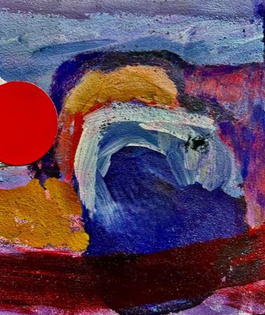 Untitled — Paintings on sandpaper 5"x4"