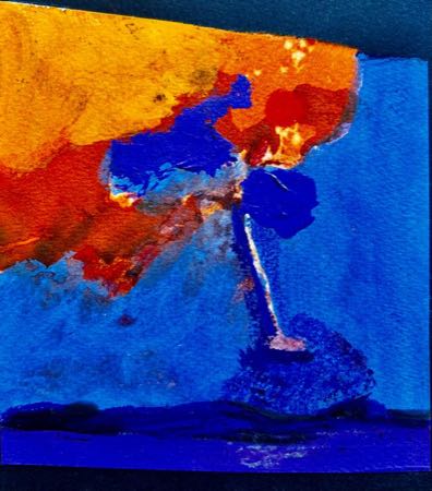 Untitled — Paintings on sandpaper 5"x4"